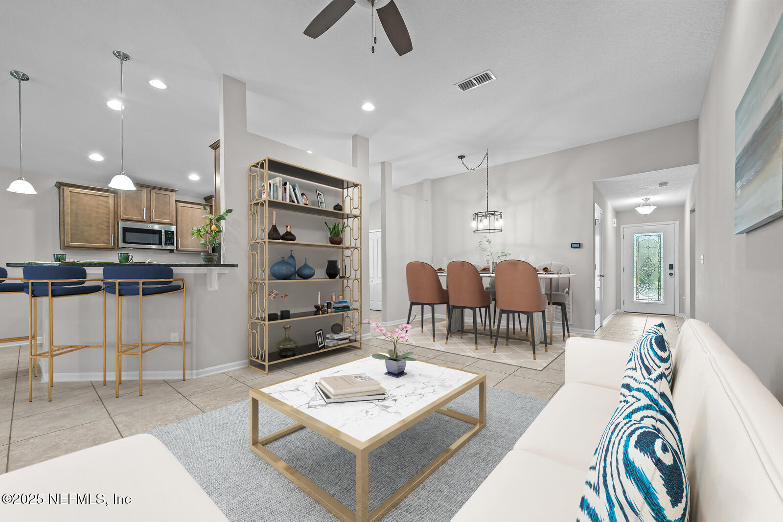 173 North Twin Maple Road St. Augustine, FL 32084 - Photo 6 of 40 Living Dining Area-virtually staged