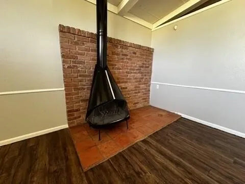 a view of wooden floor