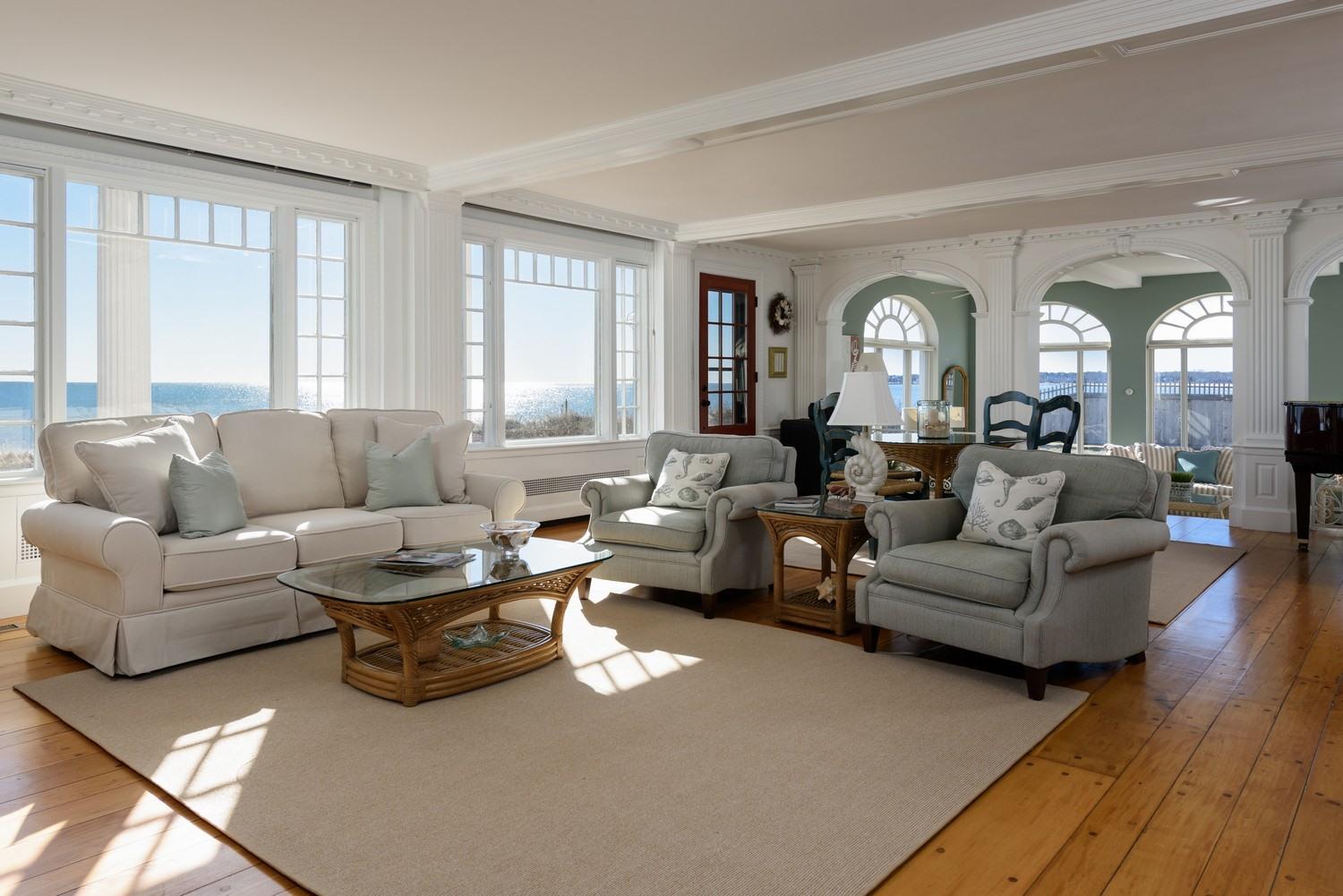 283 Long Beach Road Centerville, MA 02632 - Photo 13 of 30 a living room with furniture and a large window