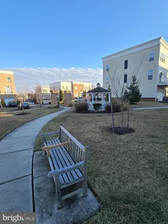 a view of a field with trees in background
