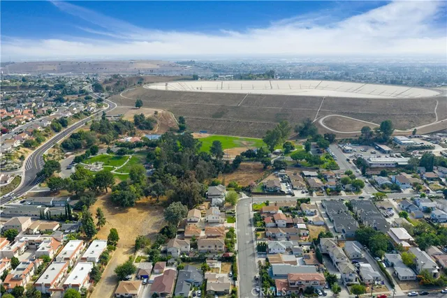 an aerial view of a city