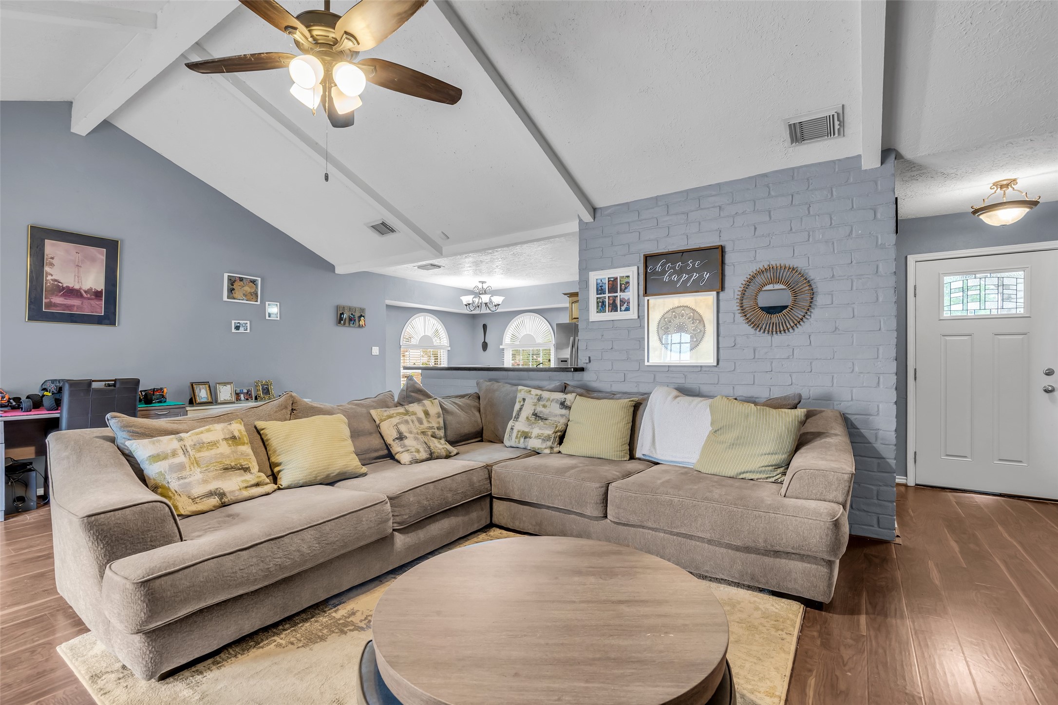21807 Meadowhill Drive Spring, TX 77388 - Photo 10 of 25 a living room with furniture and wooden floor