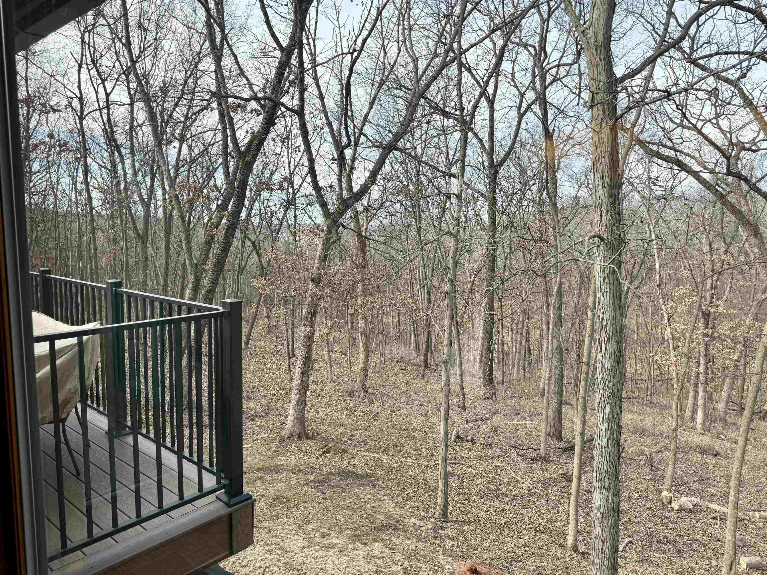1 Tamarack Row Elizabeth, IL 61028 - Photo 37 of 38 a view of balcony with wooden floor and fence
