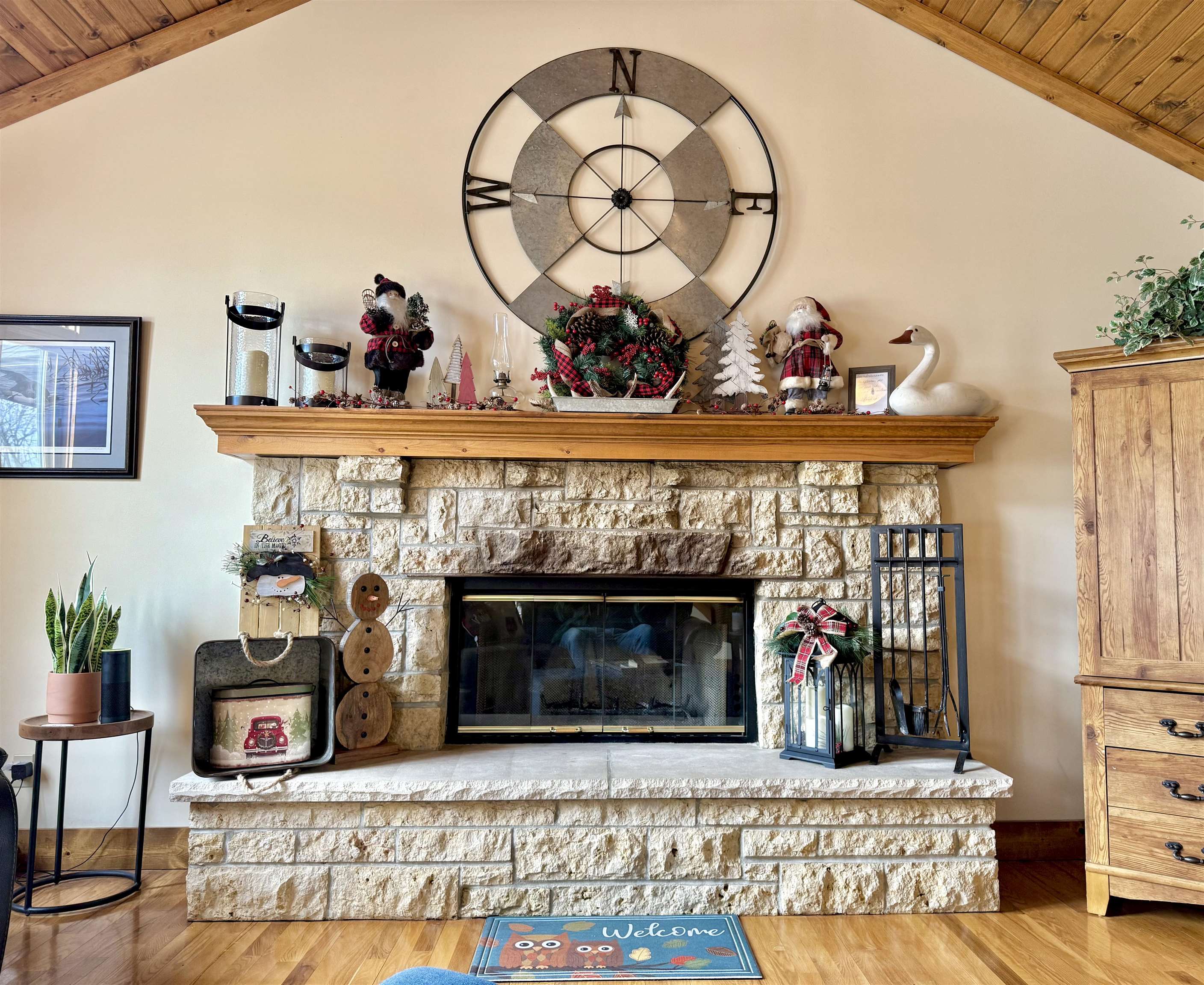 1 Tamarack Row Elizabeth, IL 61028 - Photo 6 of 38 a living room with furniture and a fireplace