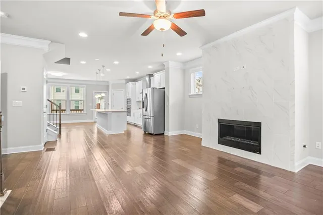 a view of a living room