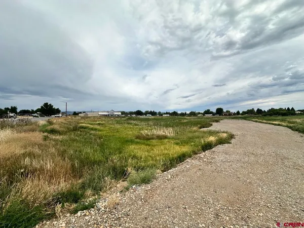 a view of a lake with a city view