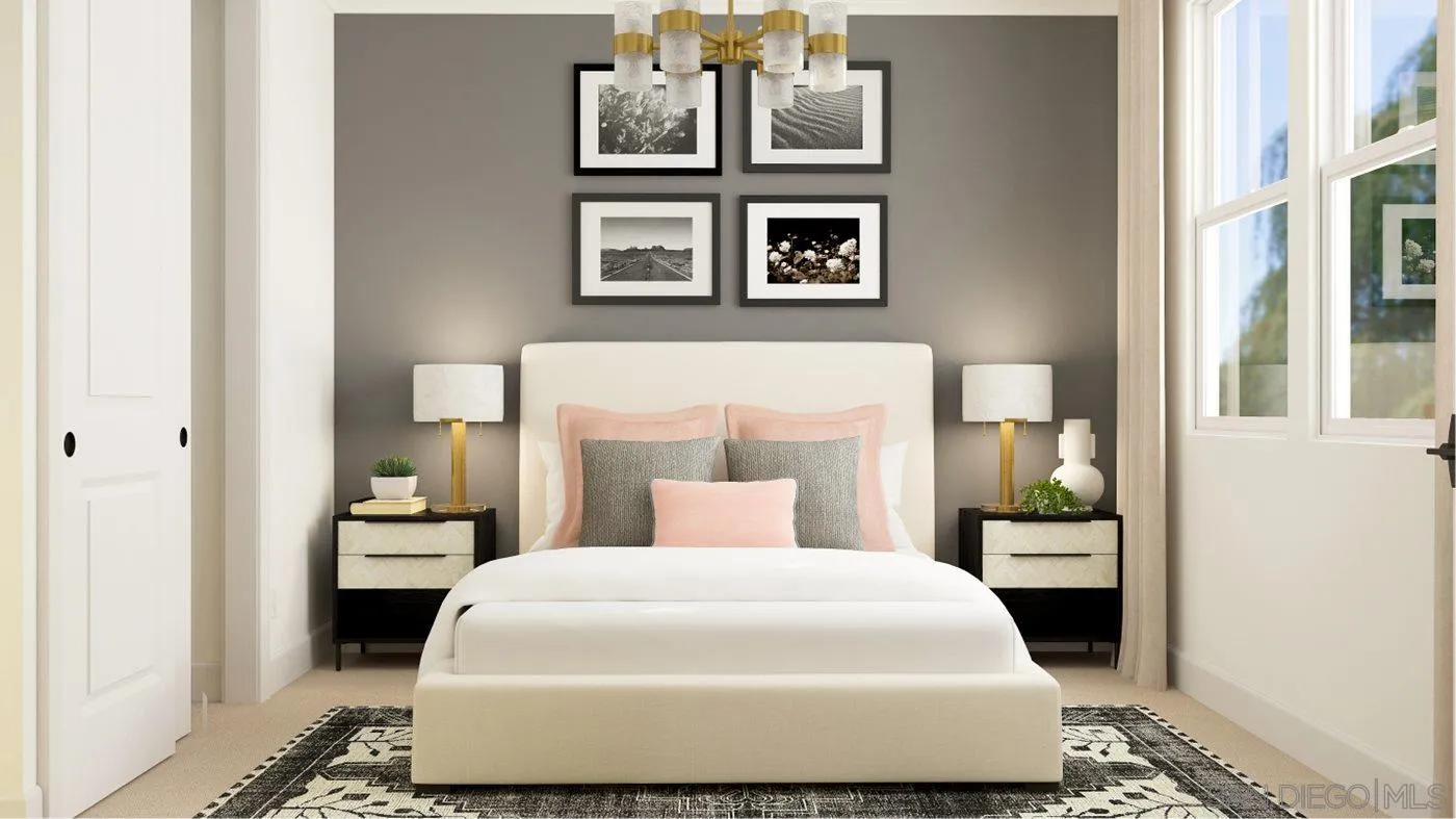 17431 Abbey Road Poway, CA 92064 - Photo 13 of 30 a bedroom with a bed and painting on the wall