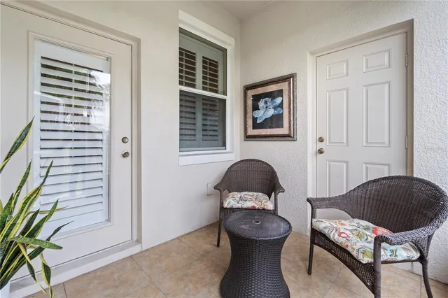 a view of a backyard with plants