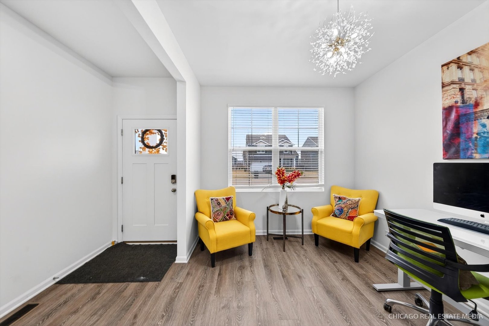 1571 Middleton Road Pingree Grove, IL 60140 - Photo 2 of 35 a living room with furniture and a flat screen tv