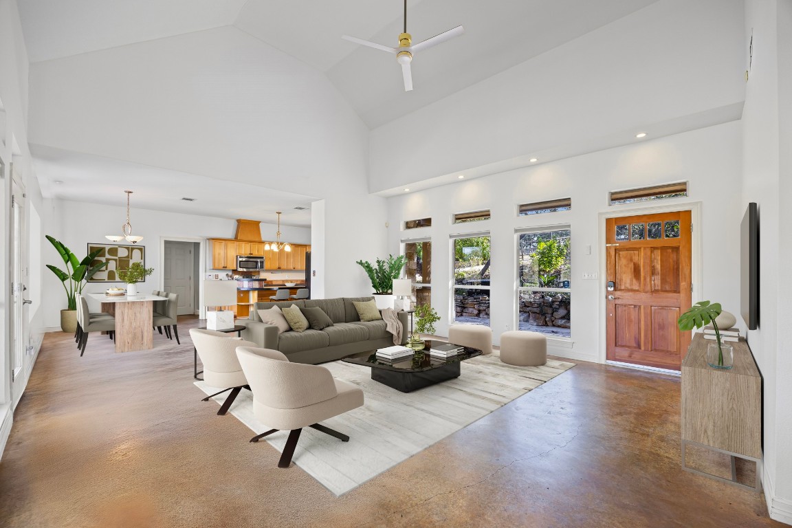 1608 Susan Drive Austin, TX 78734 - Photo 8 of 33 a living room with furniture and wooden floor