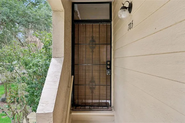 a view of a balcony