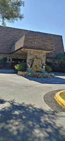 an outdoor view with swimming pool