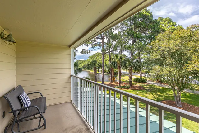 a view of a two chair in the balcony