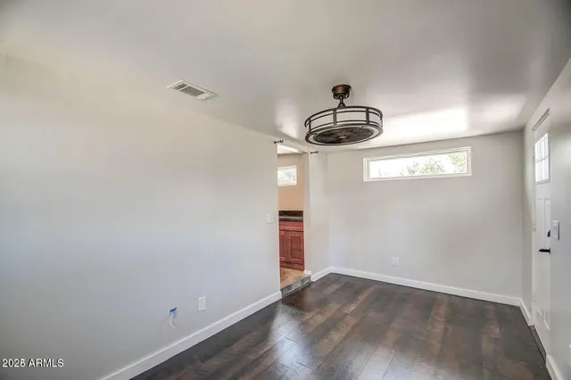 a view of an empty room