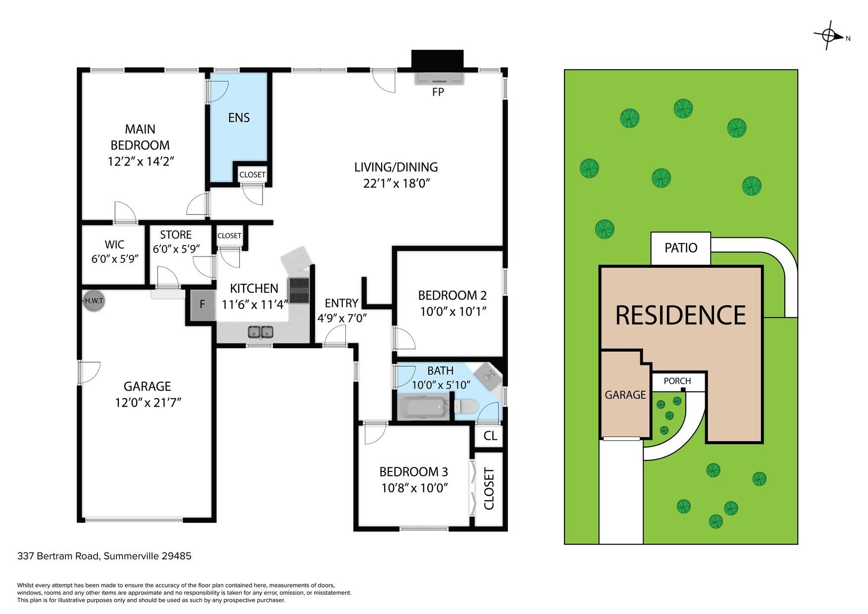 337 Bertram Road Summerville, SC 29485 - Photo 33 of 34 Floorplan