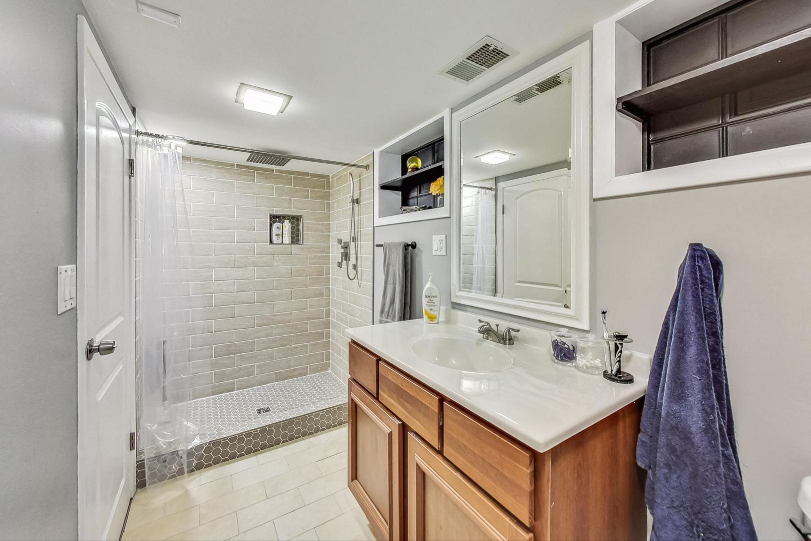 824 Florence Drive Park Ridge, IL 60068 - Photo 32 of 45 a bathroom with a sink mirror and shower