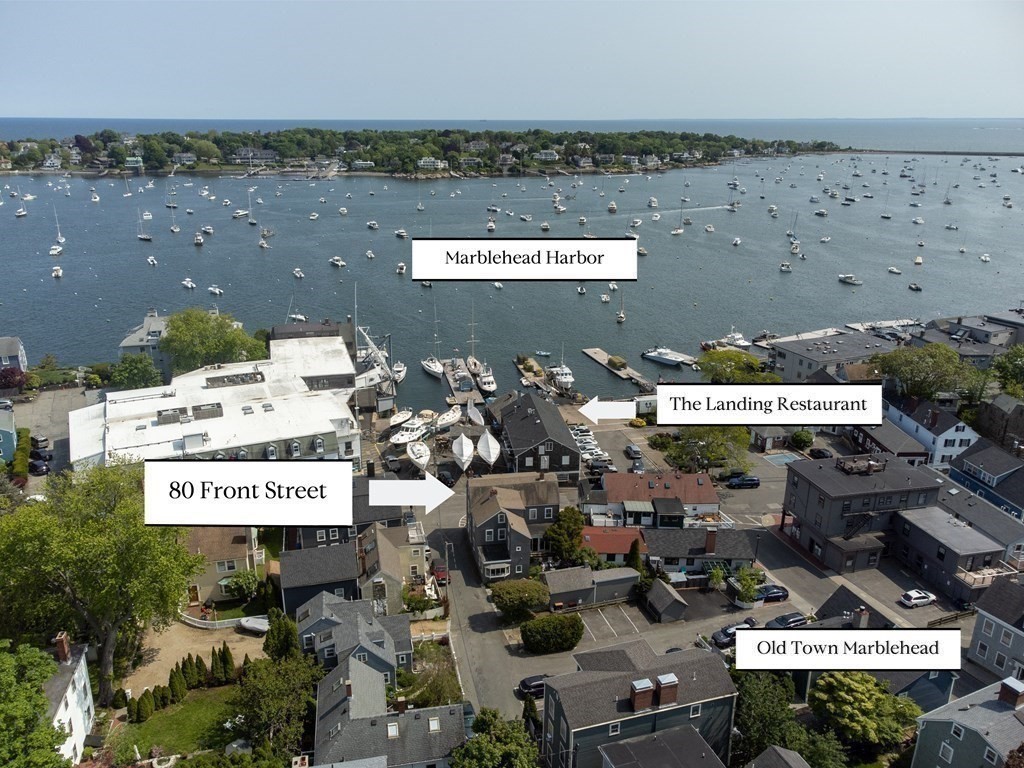 80 Front Street Marblehead, MA 01945 - Photo 41 of 42 an aerial view of residential building and parking