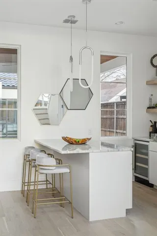 a view of kitchen and sink