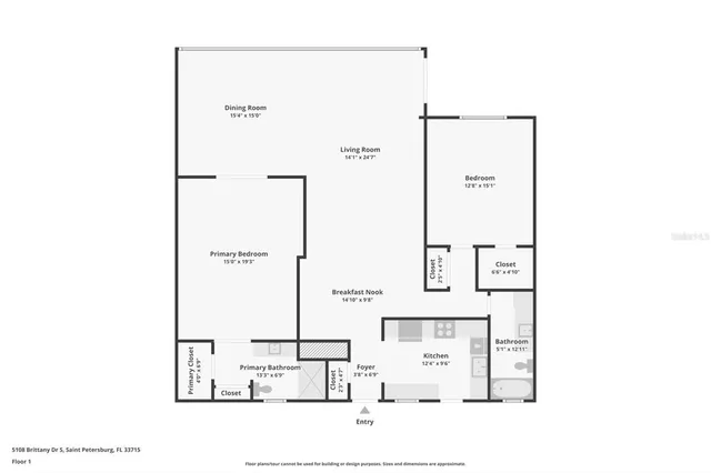 $355,000 | 5108 Brittany Drive South, Unit 805, St. Petersburg, FL 33715