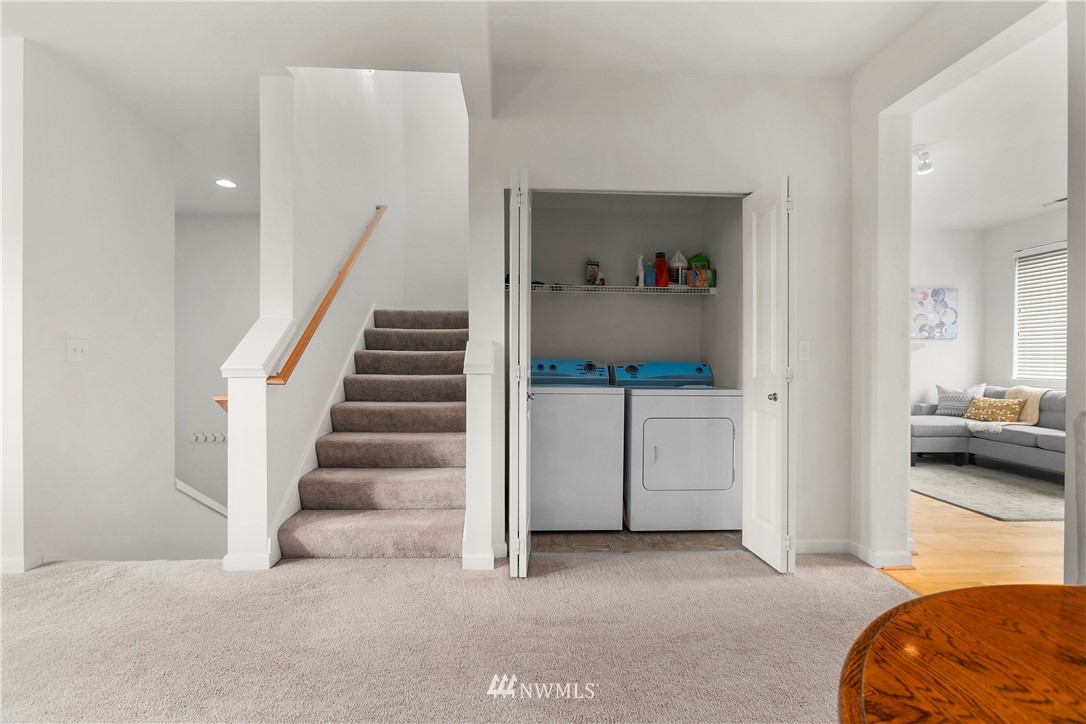 4024 Northeast 4th Place Renton, WA 98056 - Photo 15 of 29 a view of hallway with livingroom and stairs