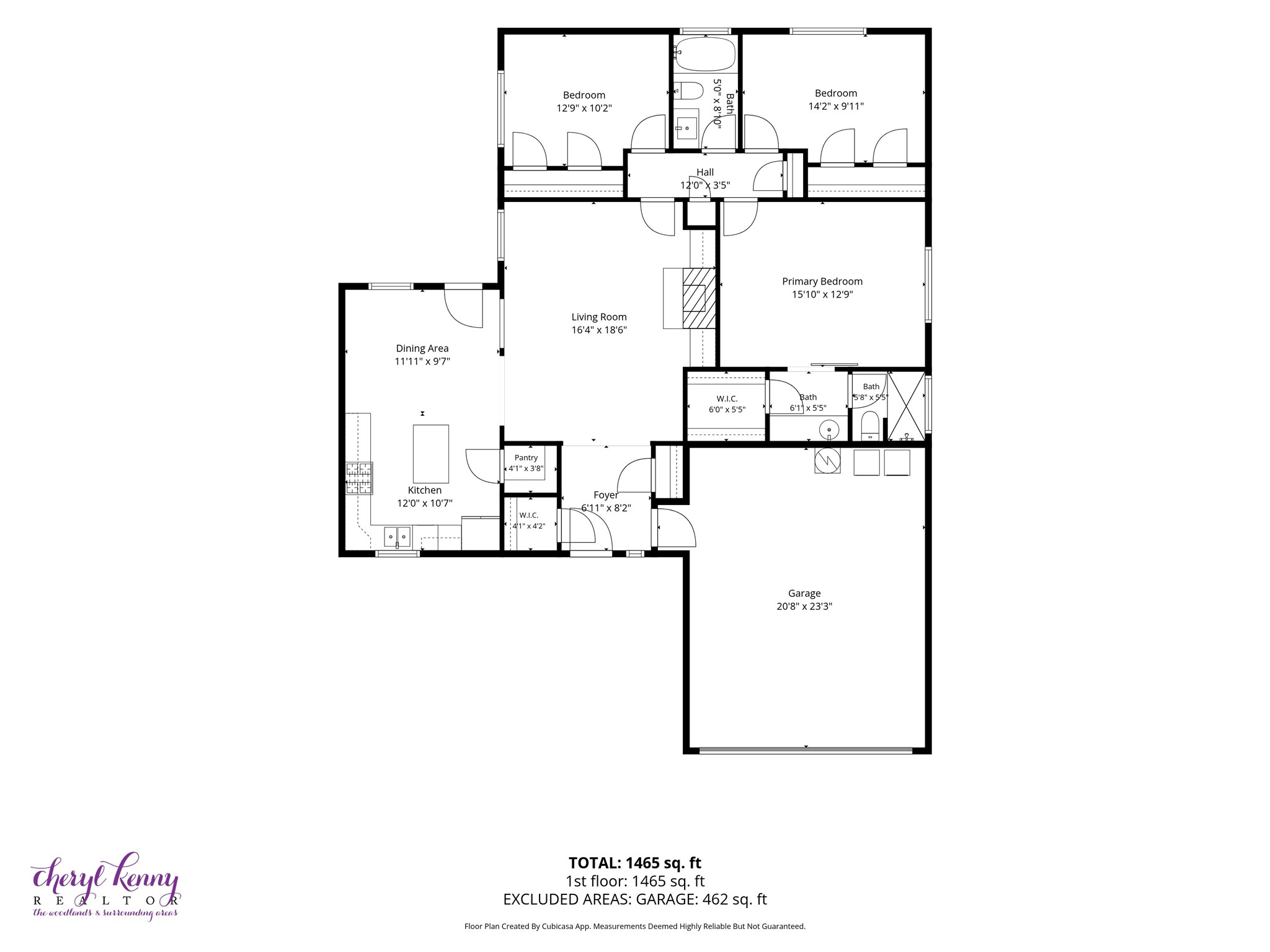 13 Maywind Court The Woodlands, TX 77381 - Photo 33 of 33 House Floor Plan. Cubi Casa dimensions are approximate