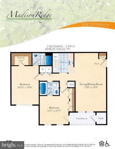 14901 Rydell Road, Unit 302 Centreville, VA 20121 - Photo 13 of 13 Floor Plan #1