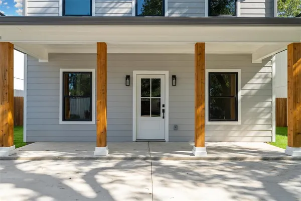 a view of a door of the house