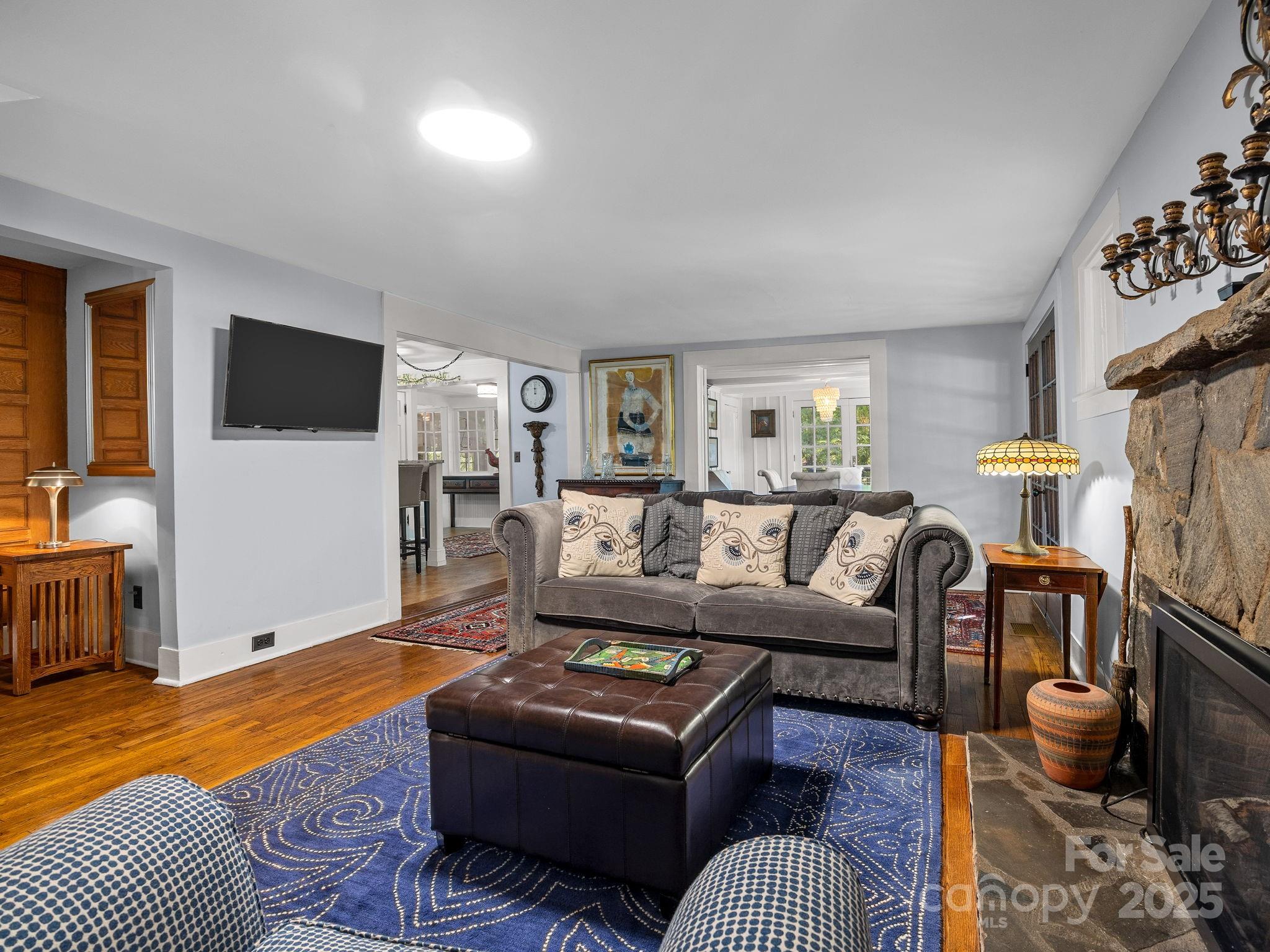 144 Miller Drive Tryon, NC 28782 - Photo 8 of 45 a living room with furniture and a flat screen tv