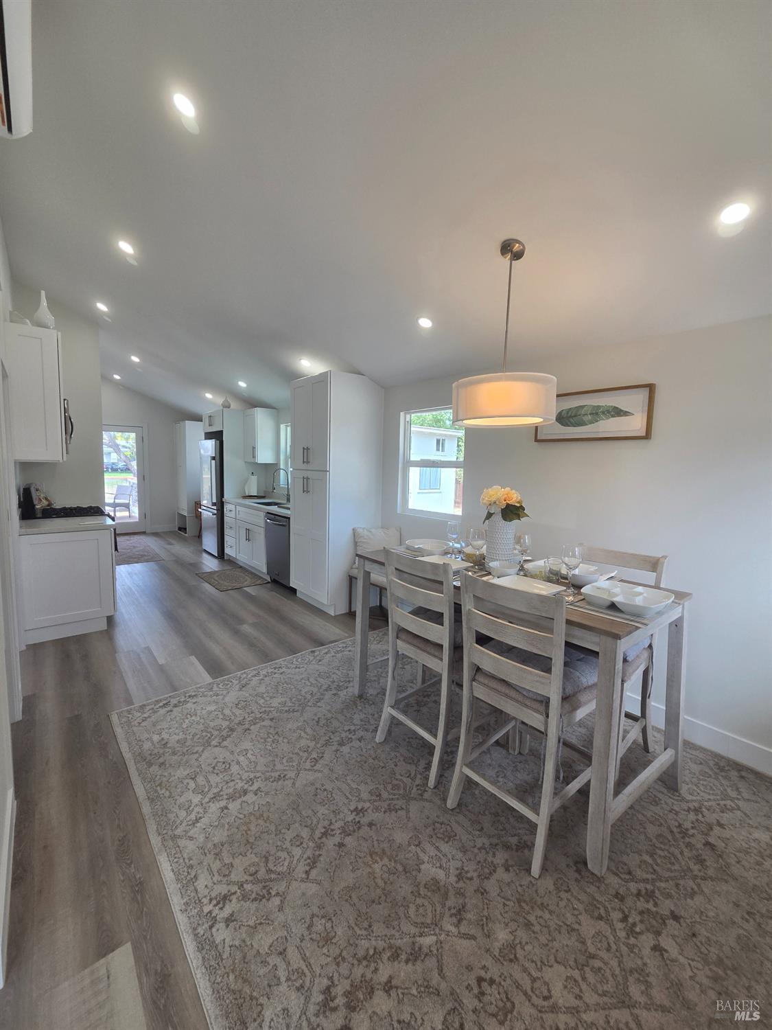 3315 Primrose Court Santa Rosa, CA 95407 - Photo 4 of 19 Dining area off kitchen. Kitchen enjoys stainless steel appliances and quartz counter tops