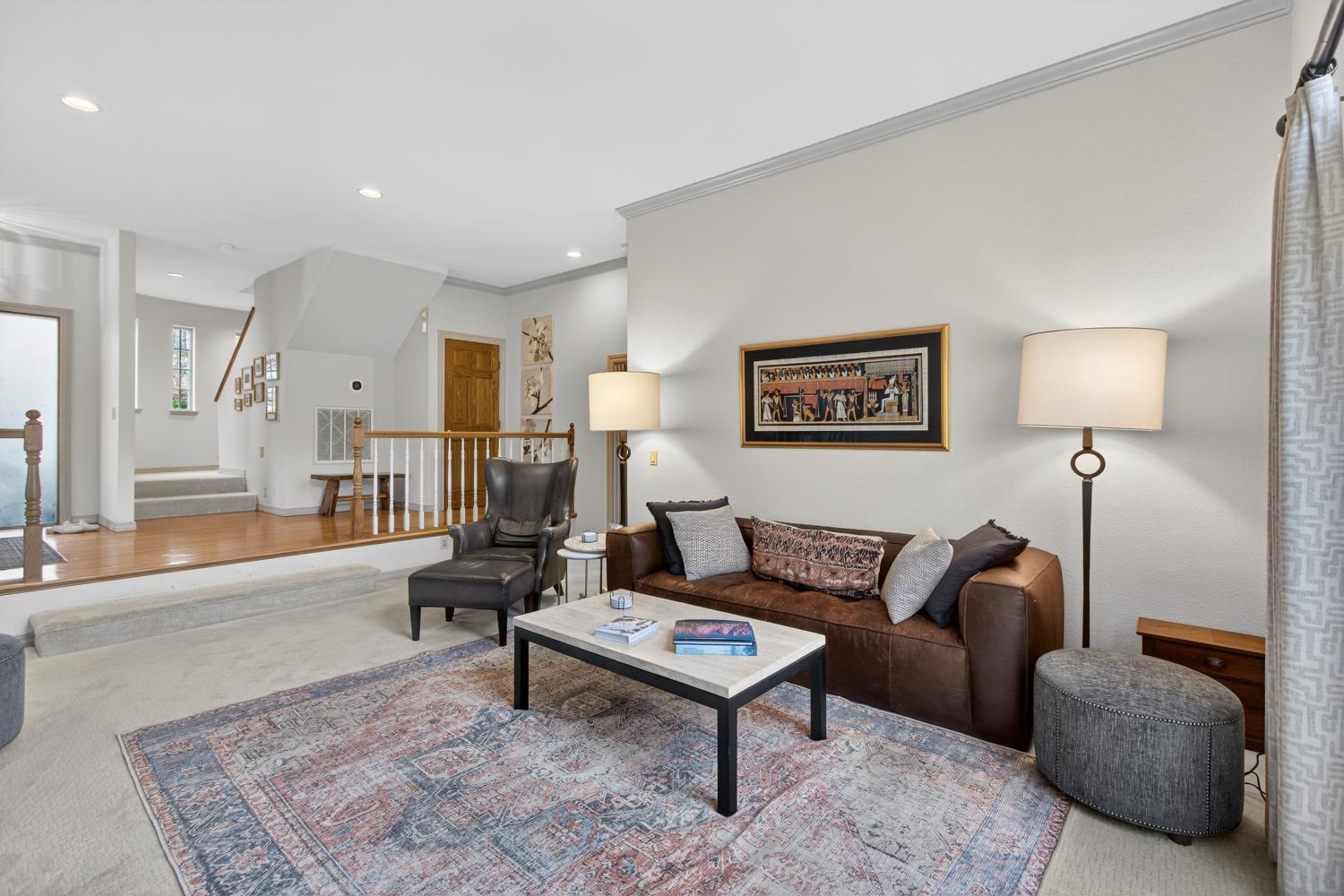 8681 Winding Way Fair Oaks, CA 95628 - Photo 11 of 87 a living room with furniture and a rug