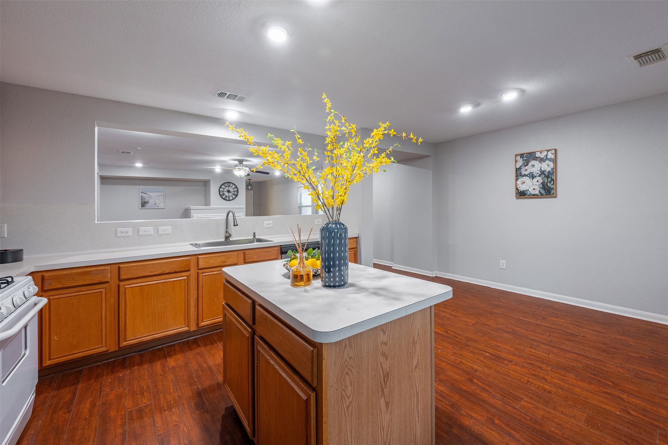 15823 Kings Cypress Lane Cypress, TX 77429 - Photo 11 of 33 Kitchen island doubles as a breakfast bar! All major appliances, including the refrigerator, are included.