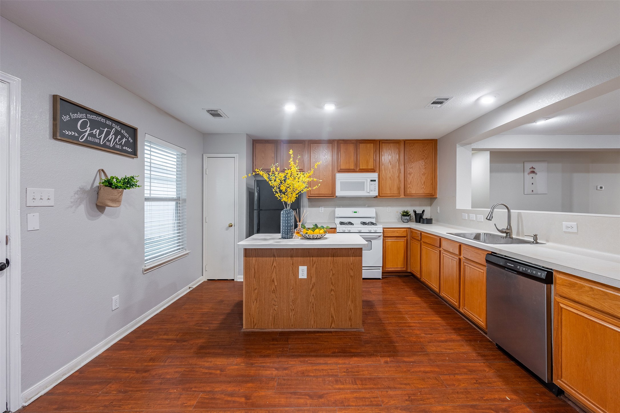 15823 Kings Cypress Lane Cypress, TX 77429 - Photo 12 of 33 Kitchen island doubles as a breakfast bar! All major appliances, including the refrigerator, are included.