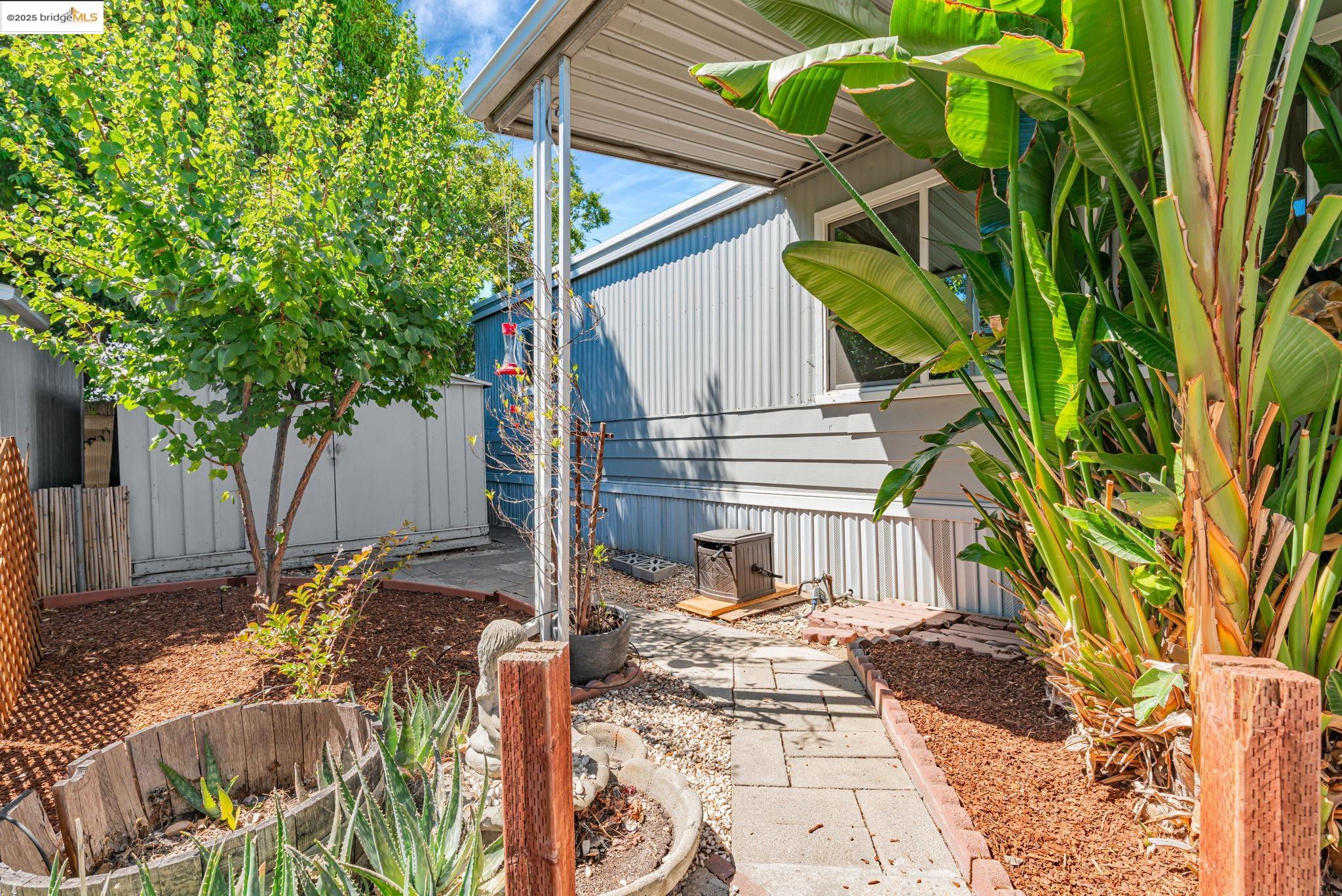 4603 Balfour Road, Unit 58 Brentwood, CA 94513 - Photo 32 of 33 a view of a house with backyard and sitting area