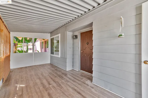 a view of an entryway of a house