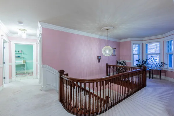 a view of a balcony