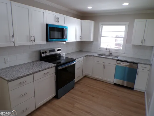 a close view of closet