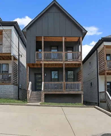 a front view of a house