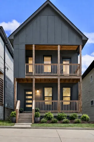 a front view of a house