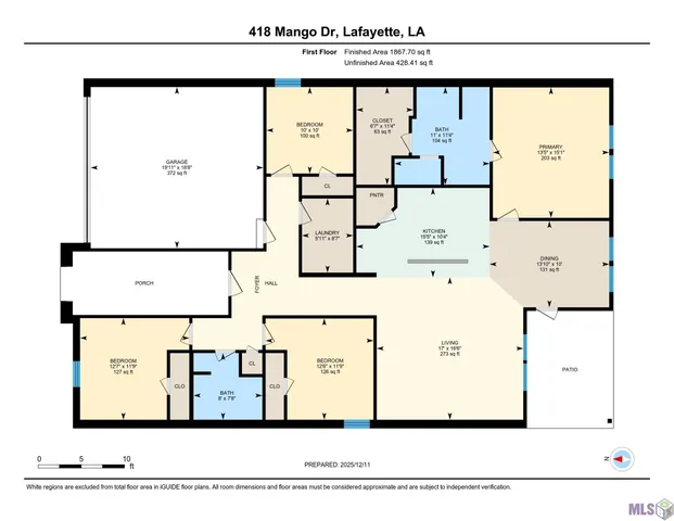 $1,895 | 418 Mango Drive, Lafayette, LA 70507