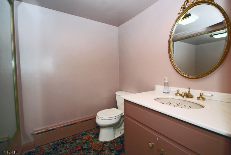 1 Old Mill Road Fairfield, NJ 07004 - Photo 7 of 14 a bathroom with a sink a toilet and a mirror