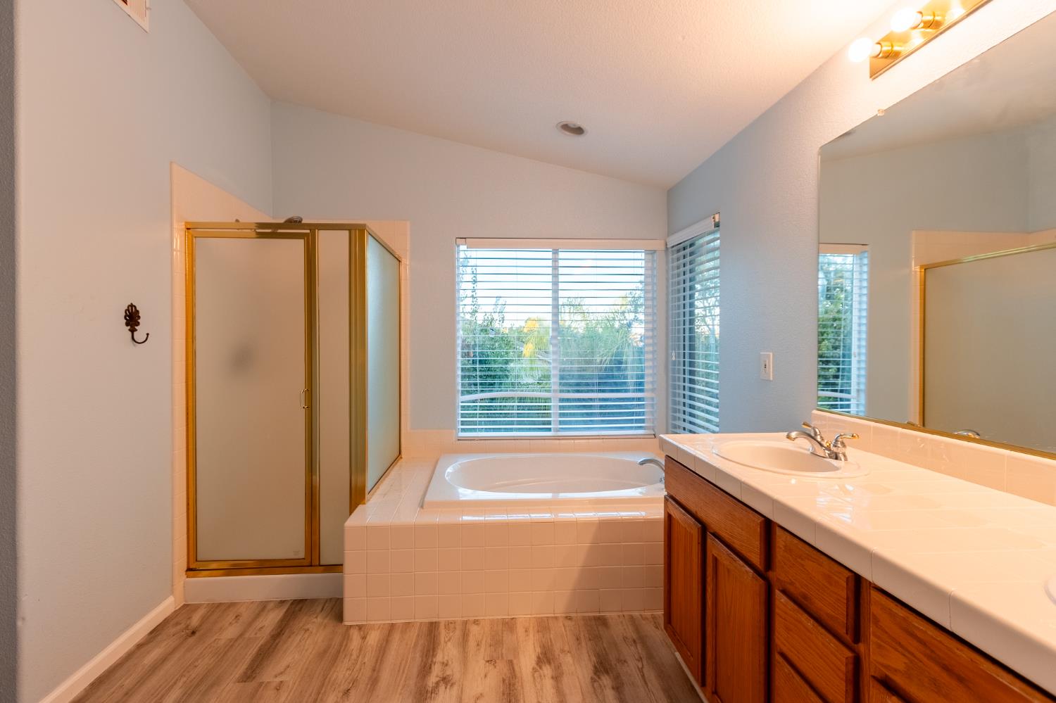 2024 Archer Circle Rocklin, CA 95765 - Photo 22 of 52 a spacious bathroom with a bathtub and a sink