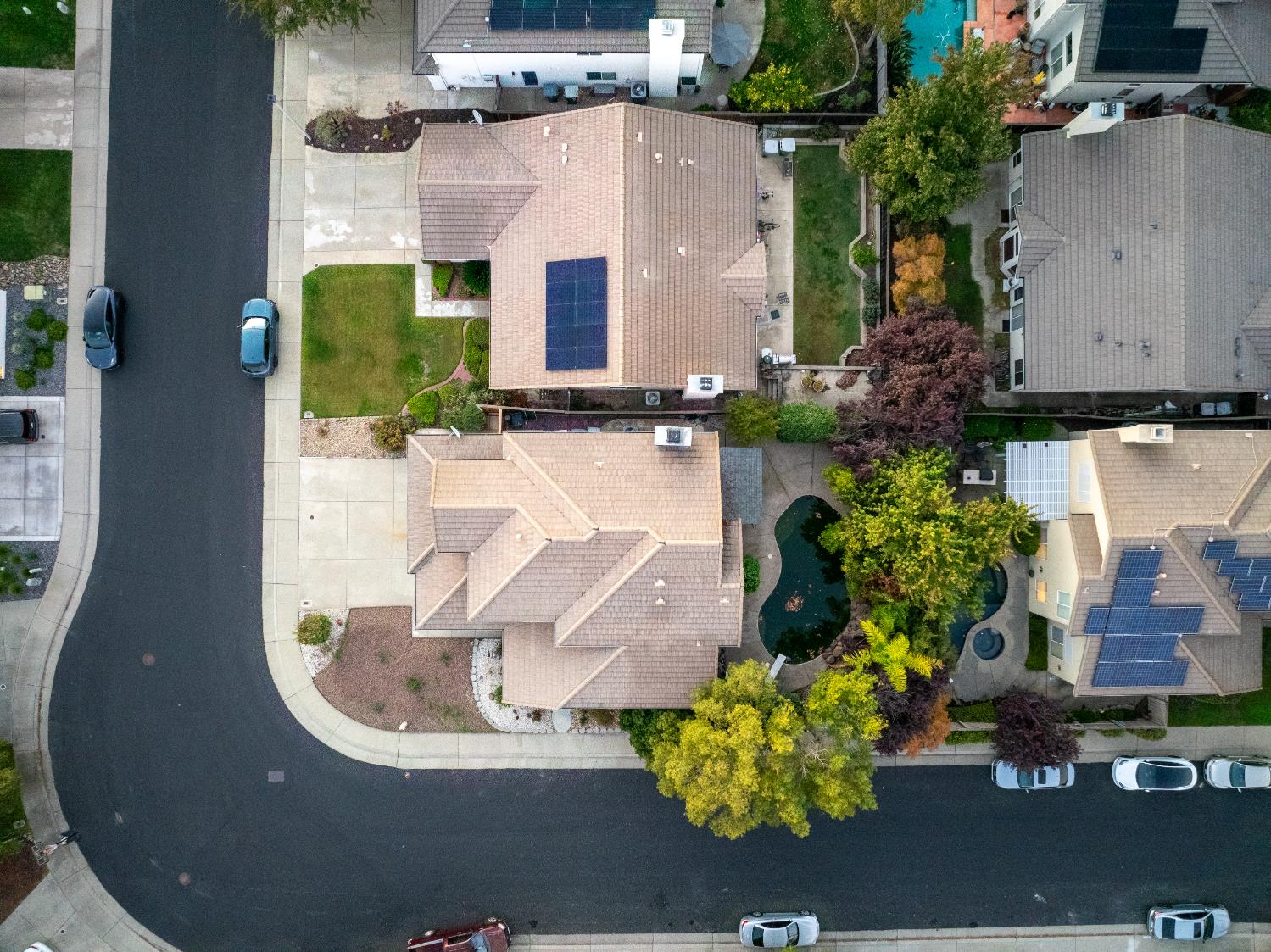 2024 Archer Circle Rocklin, CA 95765 - Photo 51 of 52 an aerial view of a house with a swimming pool