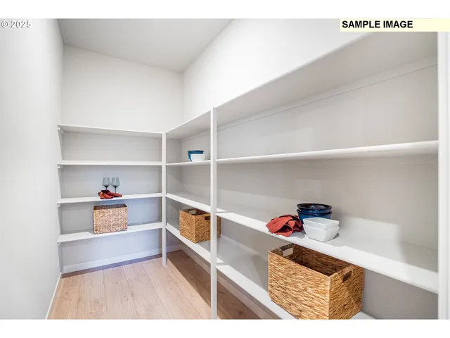 a view of utility room with empty racks