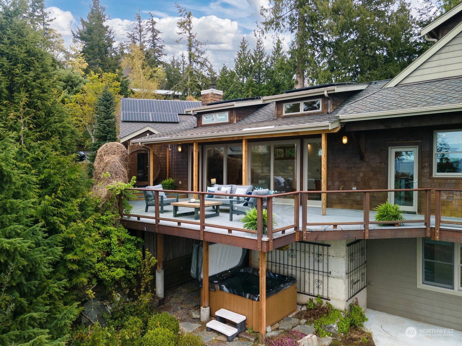 804 Fieldston Road Bellingham, WA 98225 - Photo 34 of 40 a view of house with swimming pool and sitting area