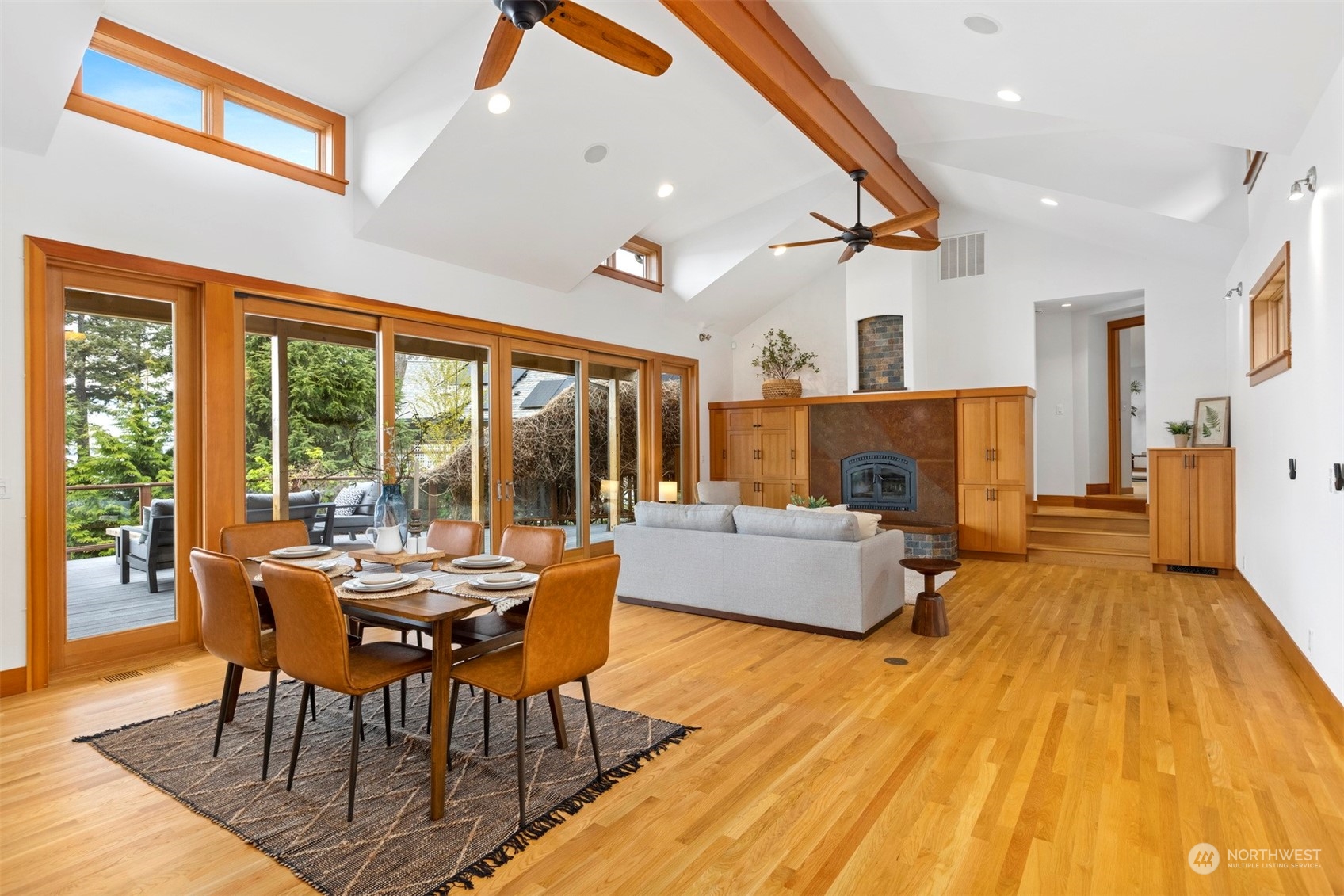 804 Fieldston Road Bellingham, WA 98225 - Photo 7 of 40 a living room with furniture and a fireplace