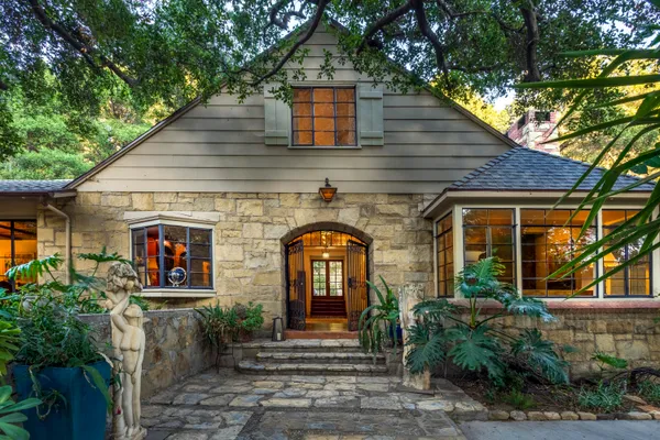 a front view of a house