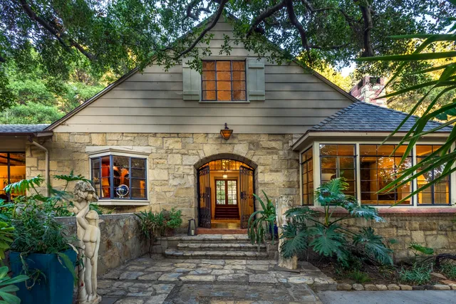 a front view of a house