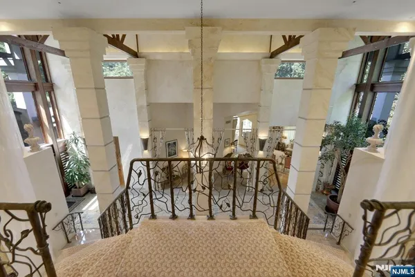 a view of a room with chairs