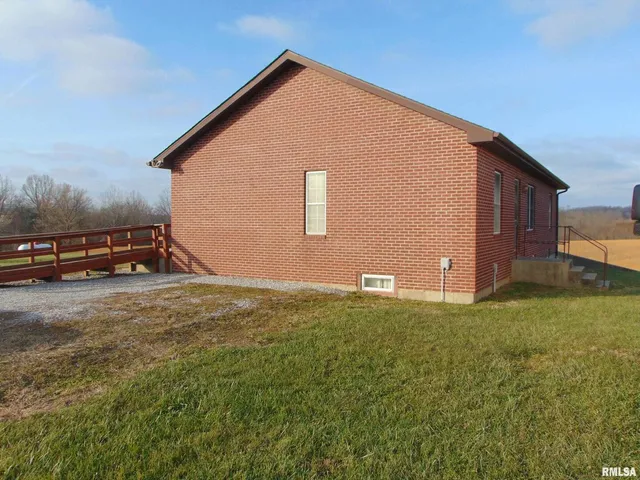 a backyard of a house