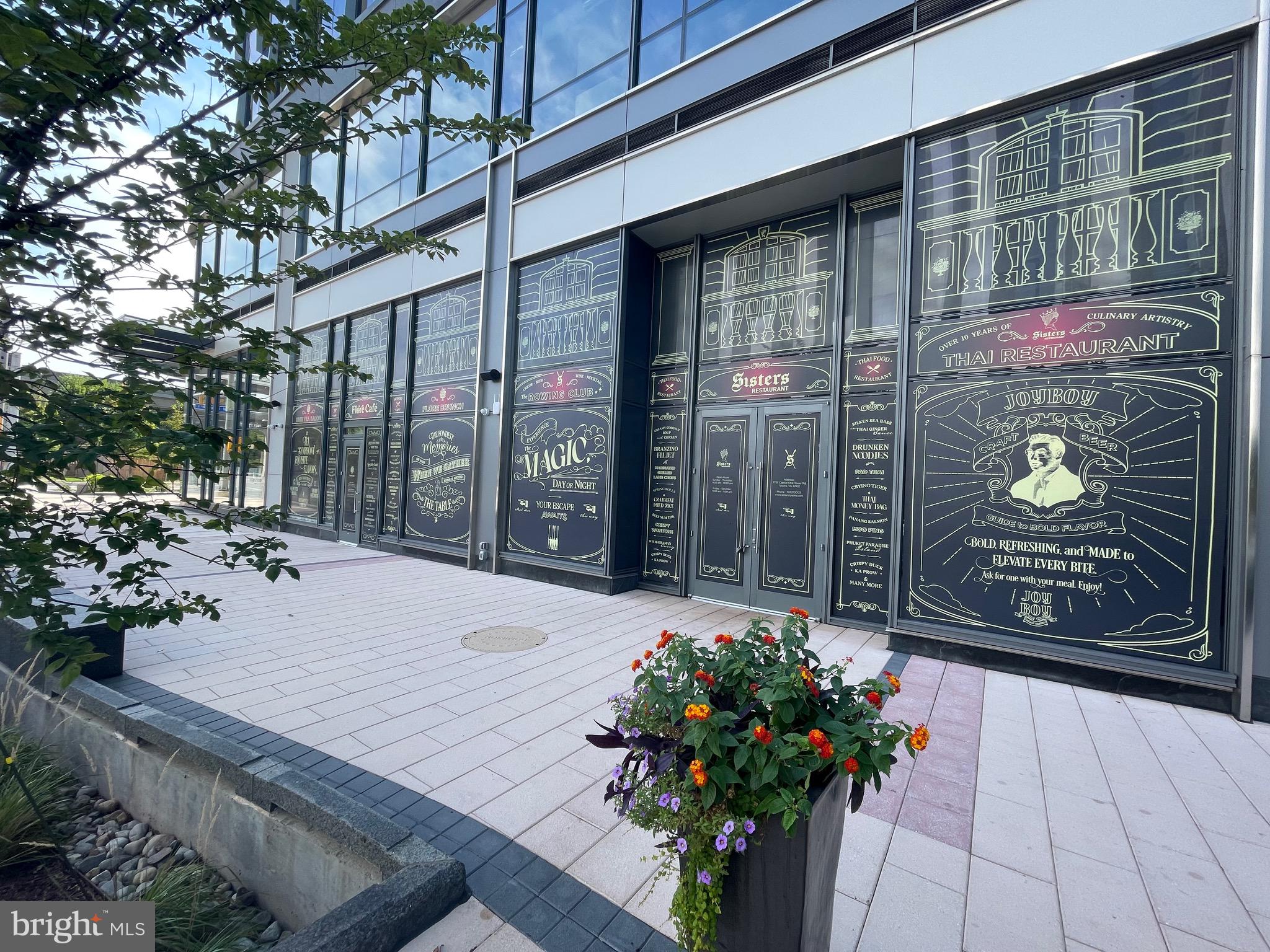 1521 Spring Gate Dr., Unit 10102 McLean, VA 22102 - Photo 45 of 46 a potted plant sitting on the side of a building